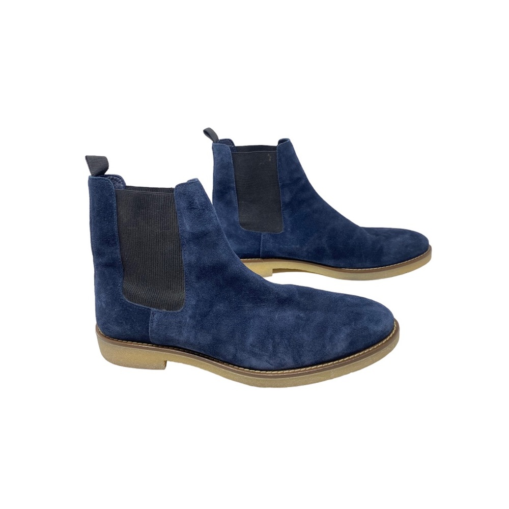 Cachee’ blue suede leather Chelsea boots